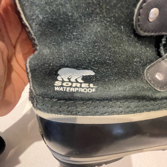 $200 Sorel Joan Of Arctic Black Fur winter waterproof warm Boots Size 6 (EU 38) - Picture 6 of 9